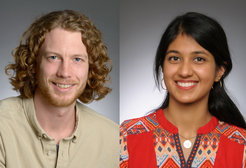 Thornton Fokkens (left) and Ninadini Sharma