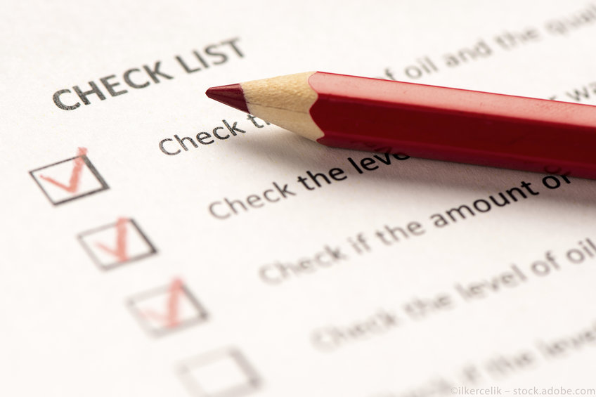 Checkliste Checkliste