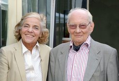 Manfred Eigen with his later wife Ruthild Oswatitsch-Eigen in summer 2010.
