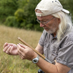 Gerd Brunken monitored butterflies and grashoppers.