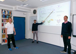 Kai Tittmann, Fabian Rabe von Pappenheim und Bert L. de Groot (von links).