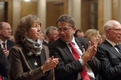 Prof. Dr. Heyo K. Kroemer, Dekan der Universitätsmedizin Göttingen, mit seiner Frau