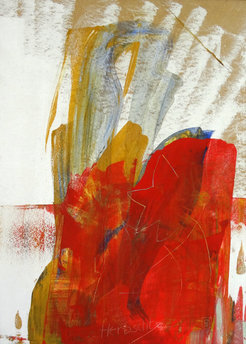 Herbscht von Christa Mayr, 120 x 87 cm, Acryl auf Spanplatte.