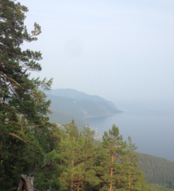 The village of Bolshiye Koty, our field work base camp at Lake Baikal.