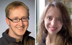 Mirna Kramar (right) and Mark Bates